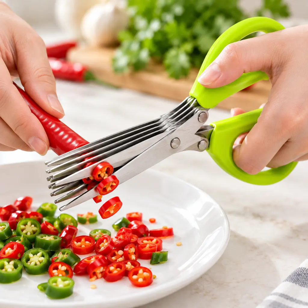 Five-Blade_Kitchen_Scissors_Slicing_Chili-3[1]